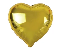Foil balloon "Heart" , gold, 18"