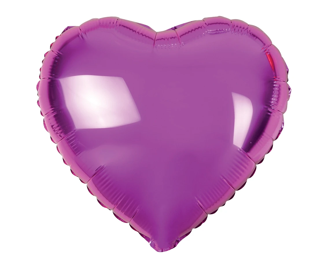 Foil balloon "Heart", pink, 18"