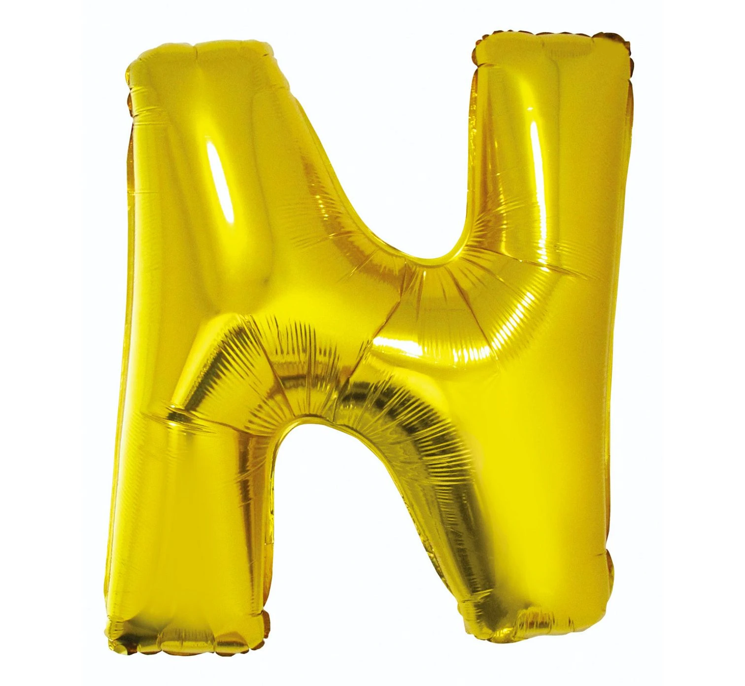 Foil balloon "Letter N" , gold, 85 cm EOL