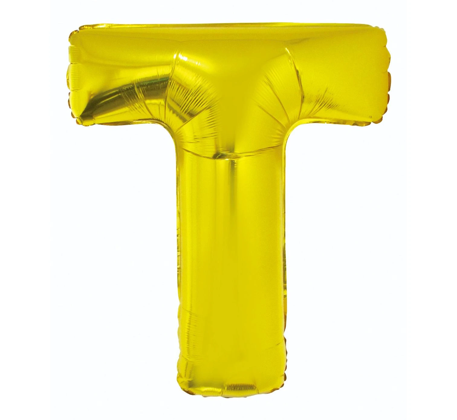 Foil balloon "Letter T" , gold, 85 cm EOL