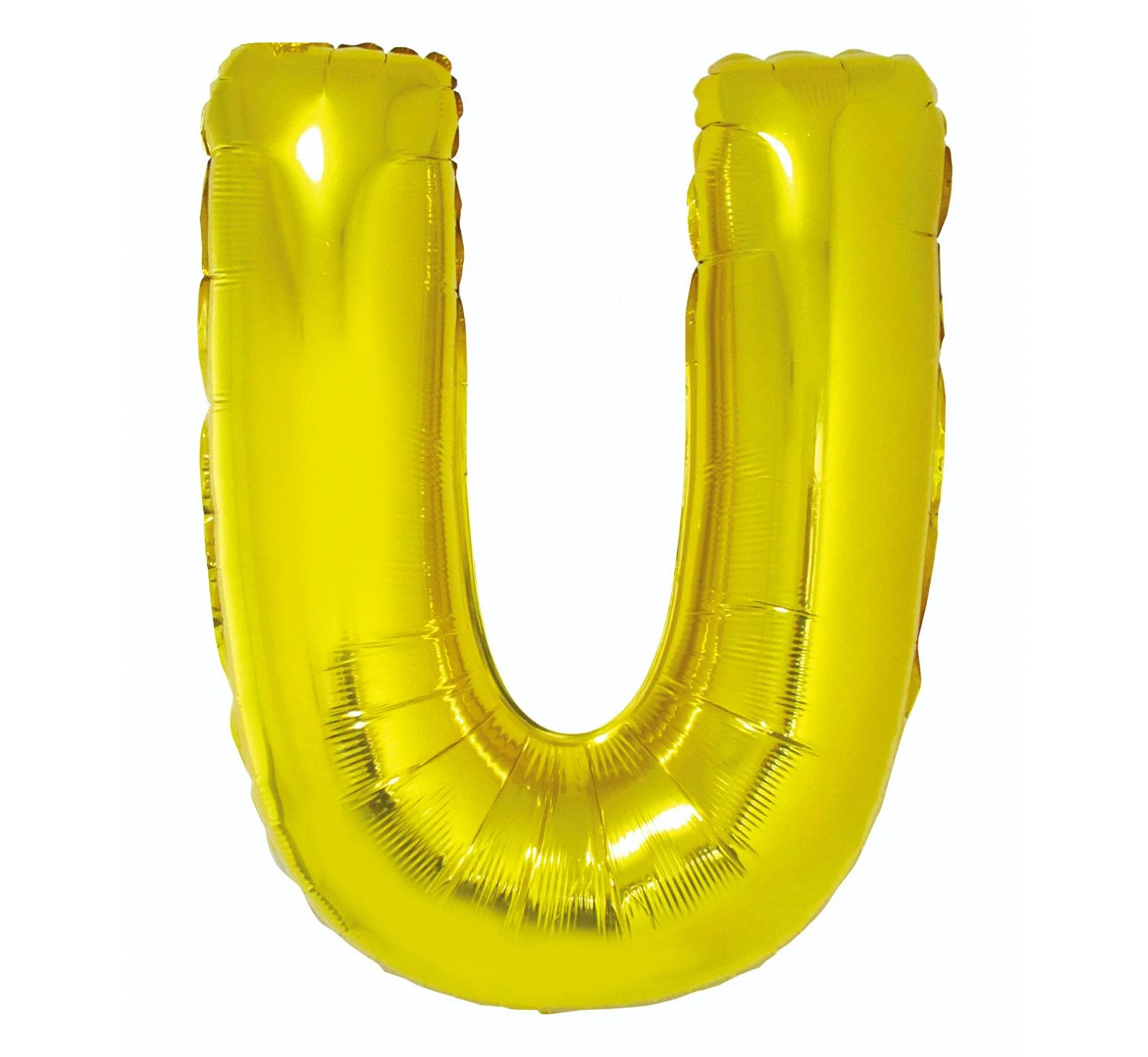 Foil balloon "Letter U" , gold, 85 cm EOL