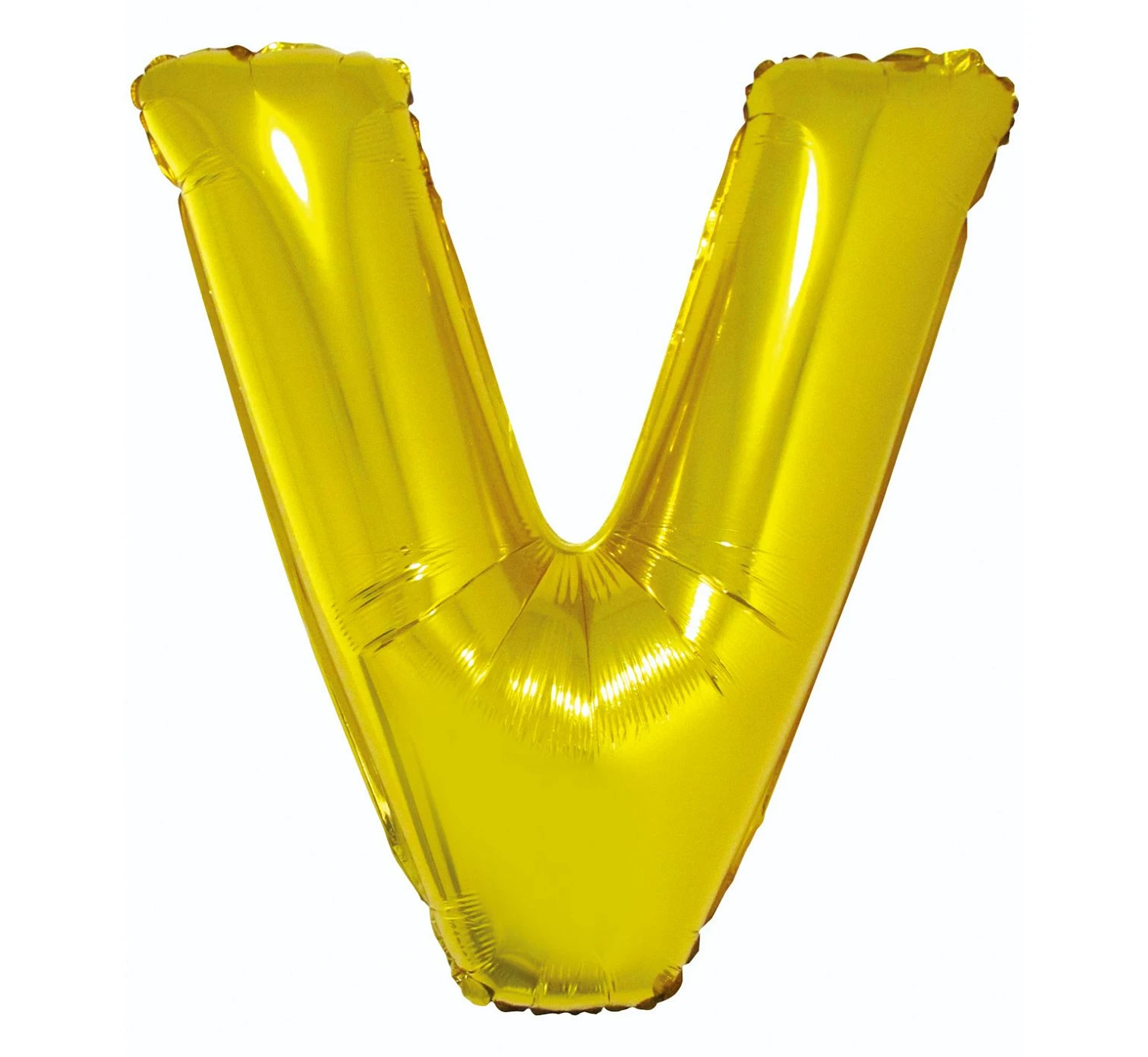 Foil balloon "Letter V" , gold, 85 cm EOL