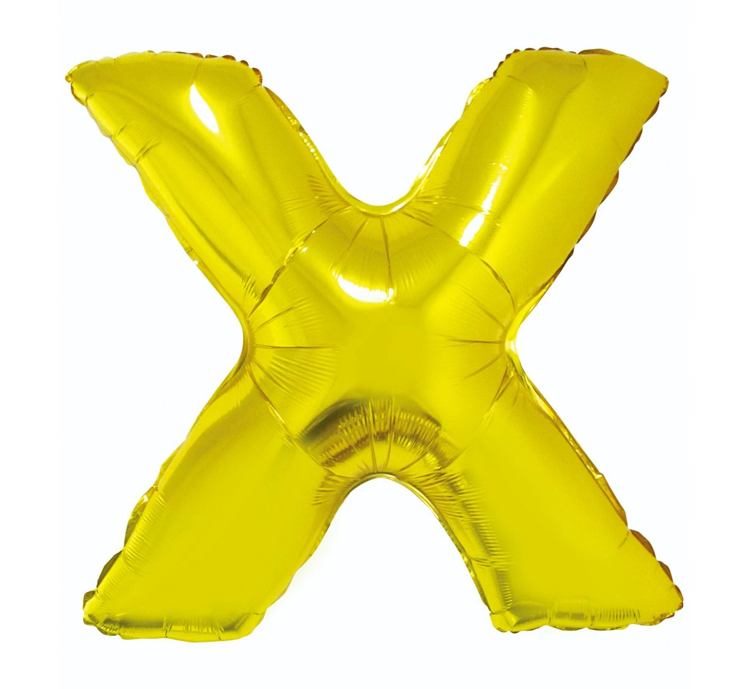 Foil balloon "Letter X" , gold, 85 cm EOL