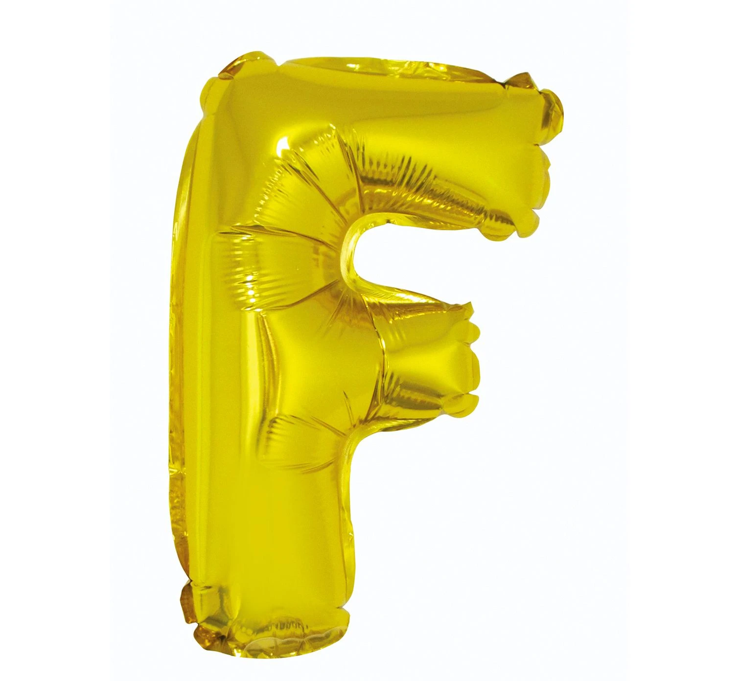 Foil balloon "Letter F" , gold, 35 cm EOL