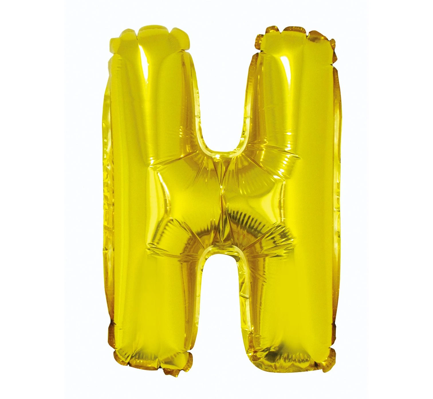 Foil balloon "Letter H" , gold, 35 cm EOL