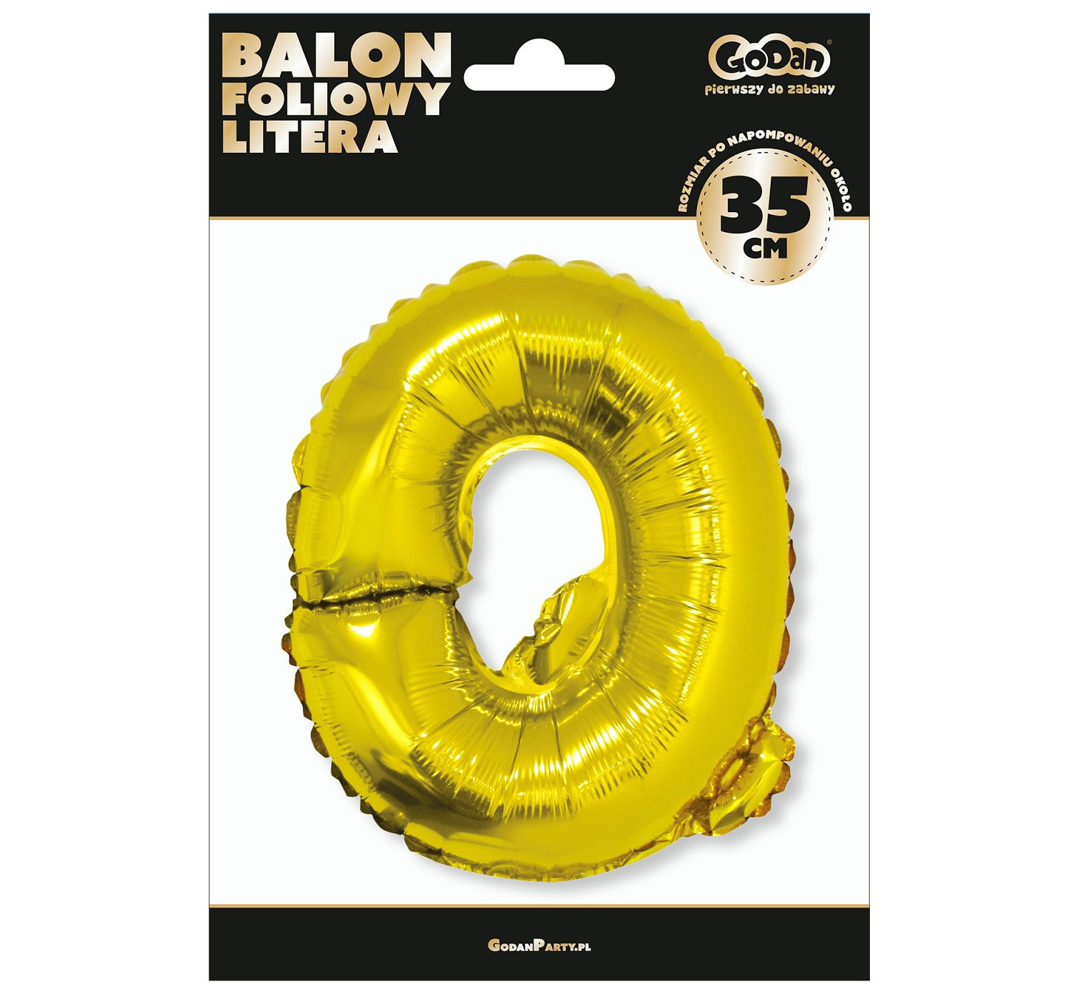 Foil balloon "Letter Q" , gold, 35 cm EOL