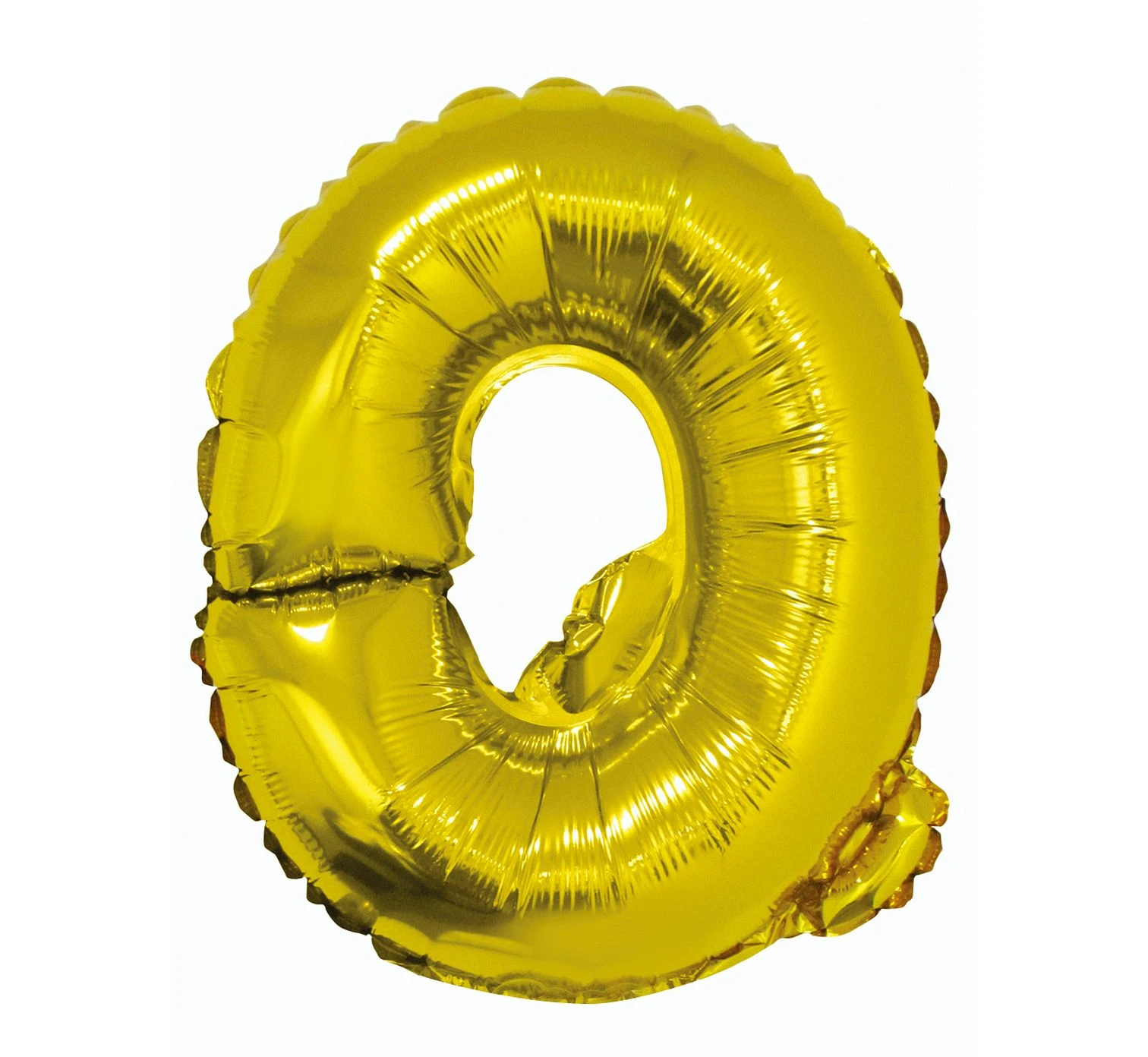 Foil balloon "Letter Q" , gold, 35 cm EOL