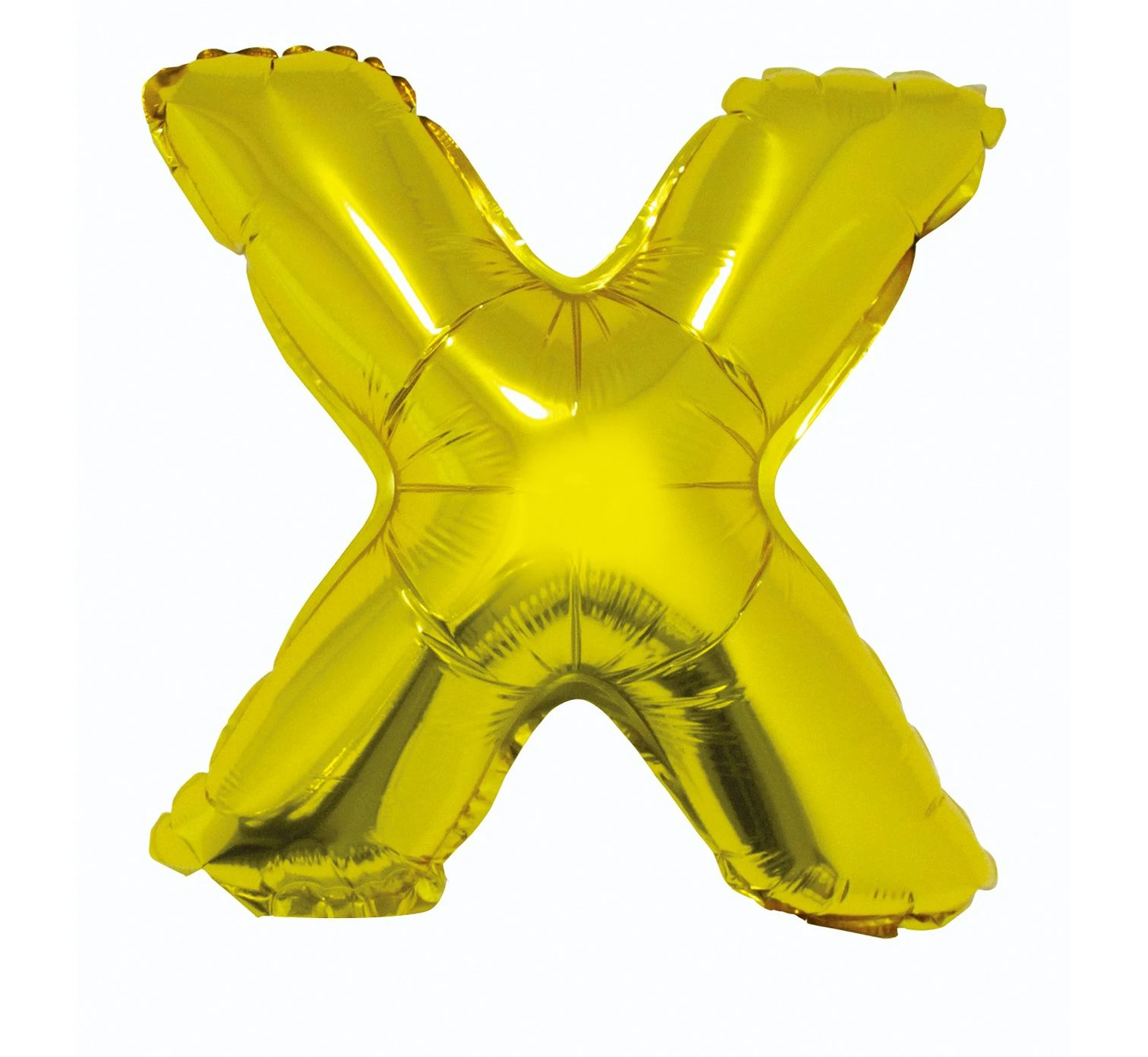 Foil balloon "Letter X" , gold, 35 cm EOL