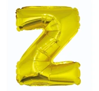 Foil balloon "Letter Z" , gold, 35 cm EOL