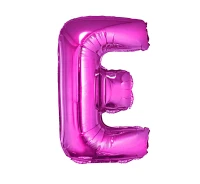 Foil balloon "Letter E" , pink, 35 cm EOL