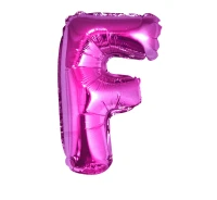 Foil balloon "Letter F" , pink, 35 cm EOL