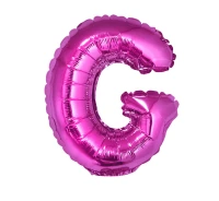Foil balloon "Letter G" , pink, 35 cm EOL