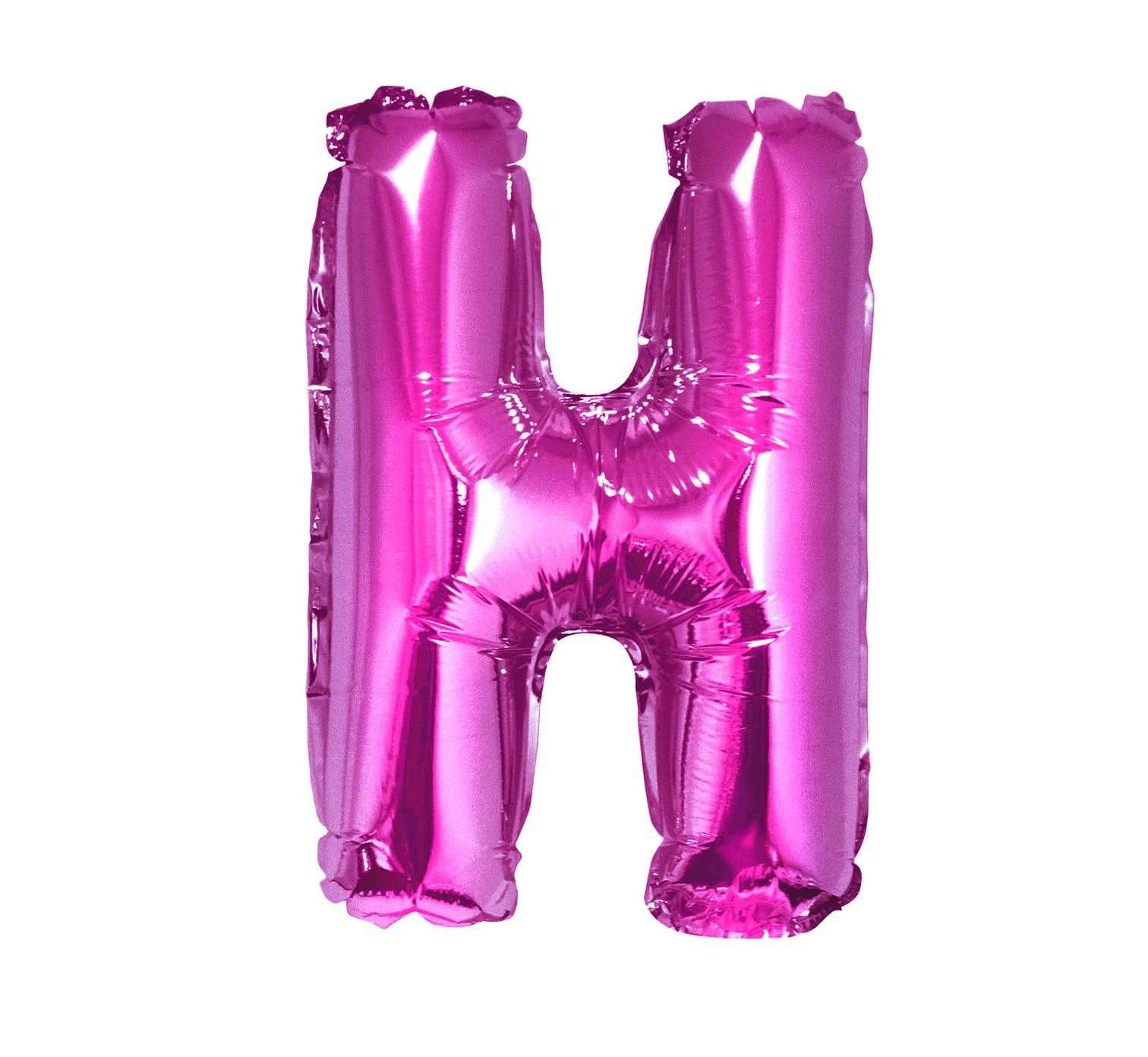 Foil balloon "Letter H" , pink, 35 cm EOL
