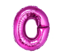 Foil balloon "Letter O" , pink, 35 cm EOL