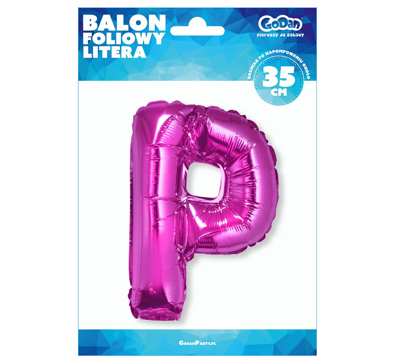 Foil balloon "Letter P" , pink, 35 cm EOL