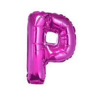 Foil balloon "Letter P" , pink, 35 cm EOL