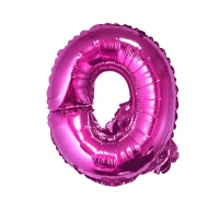 Foil balloon "Letter Q" , pink, 35 cm EOL