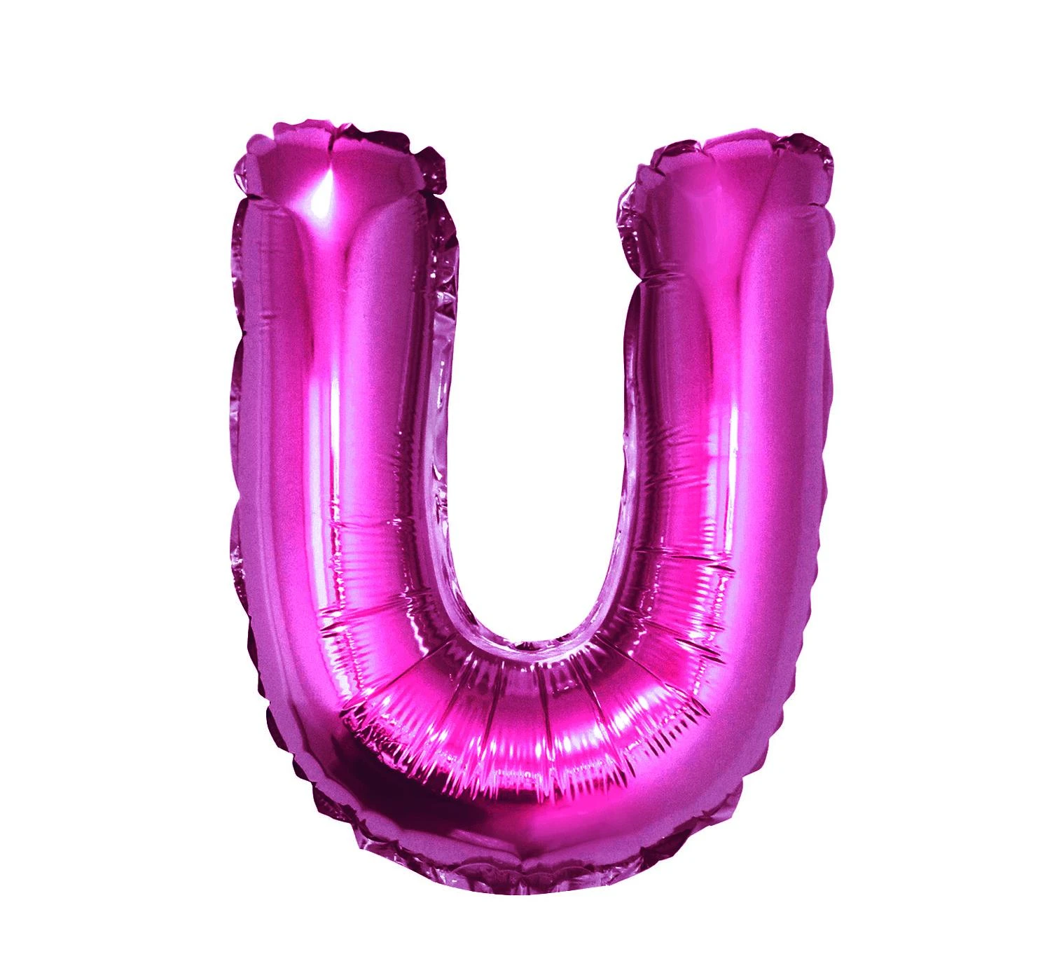 Foil balloon "Letter U" , pink, 35 cm EOL