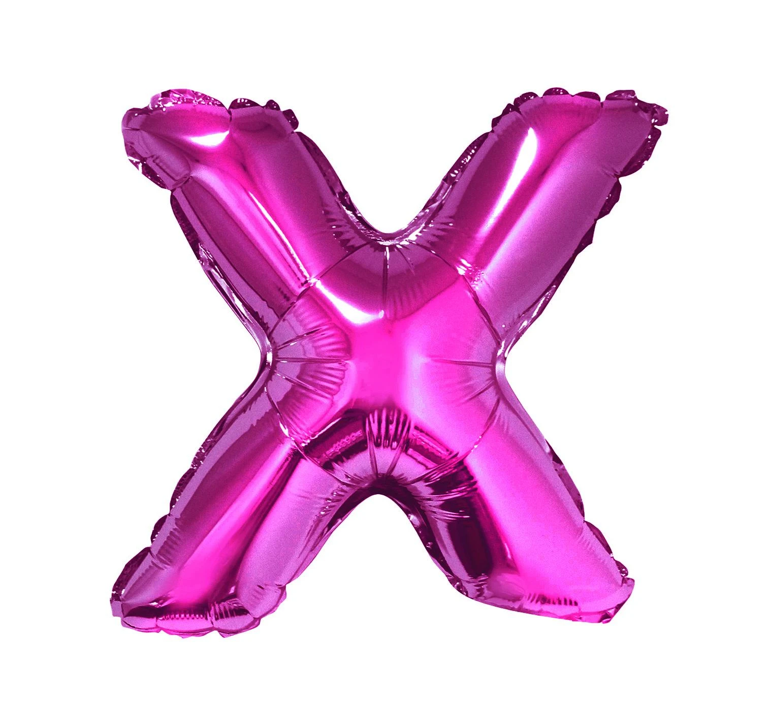 Foil balloon "Letter X" , pink, 35 cm EOL