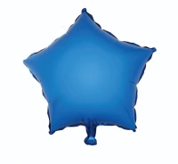 Foil balloon "Star" , blue, 18" EOL