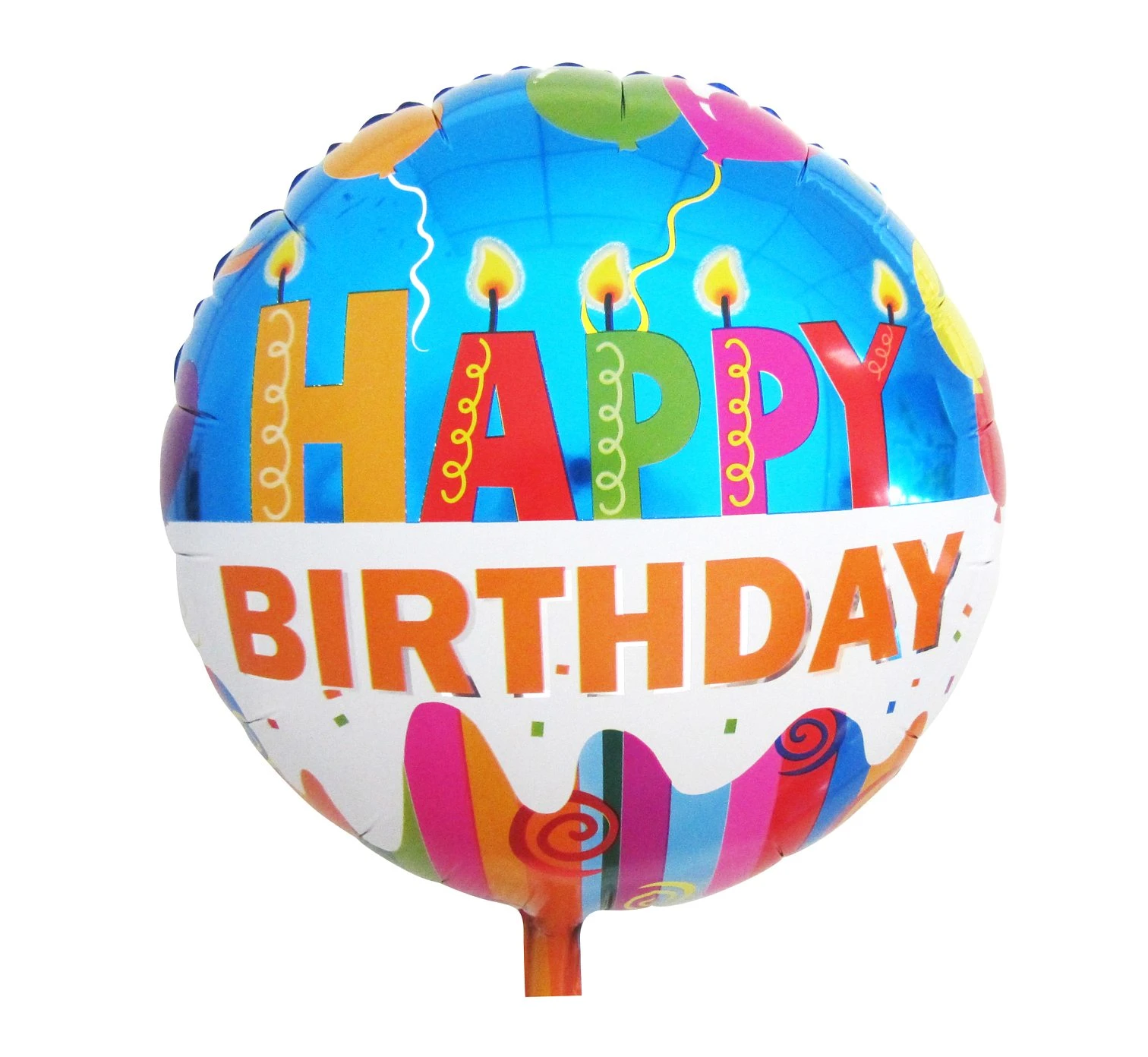 Foil balloon "Happy Birthday (candles)" , 18" EOL