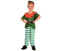 Little Elf role-play set for kids (shirt, pants, belt, hat), size 92/104 cm