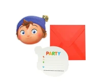 Invitations with an envelope "Noddy In Toyland" 6 pcs EOL