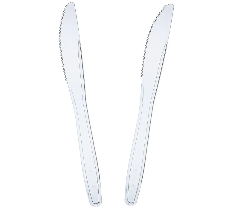 Knife, transparent / 1 pc.