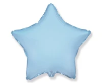 Foil balloon 18" FX - Star (blue delicate),  unpacked (flat)