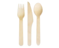 Eco collection Wooden cutlery, mix, 6 pcs