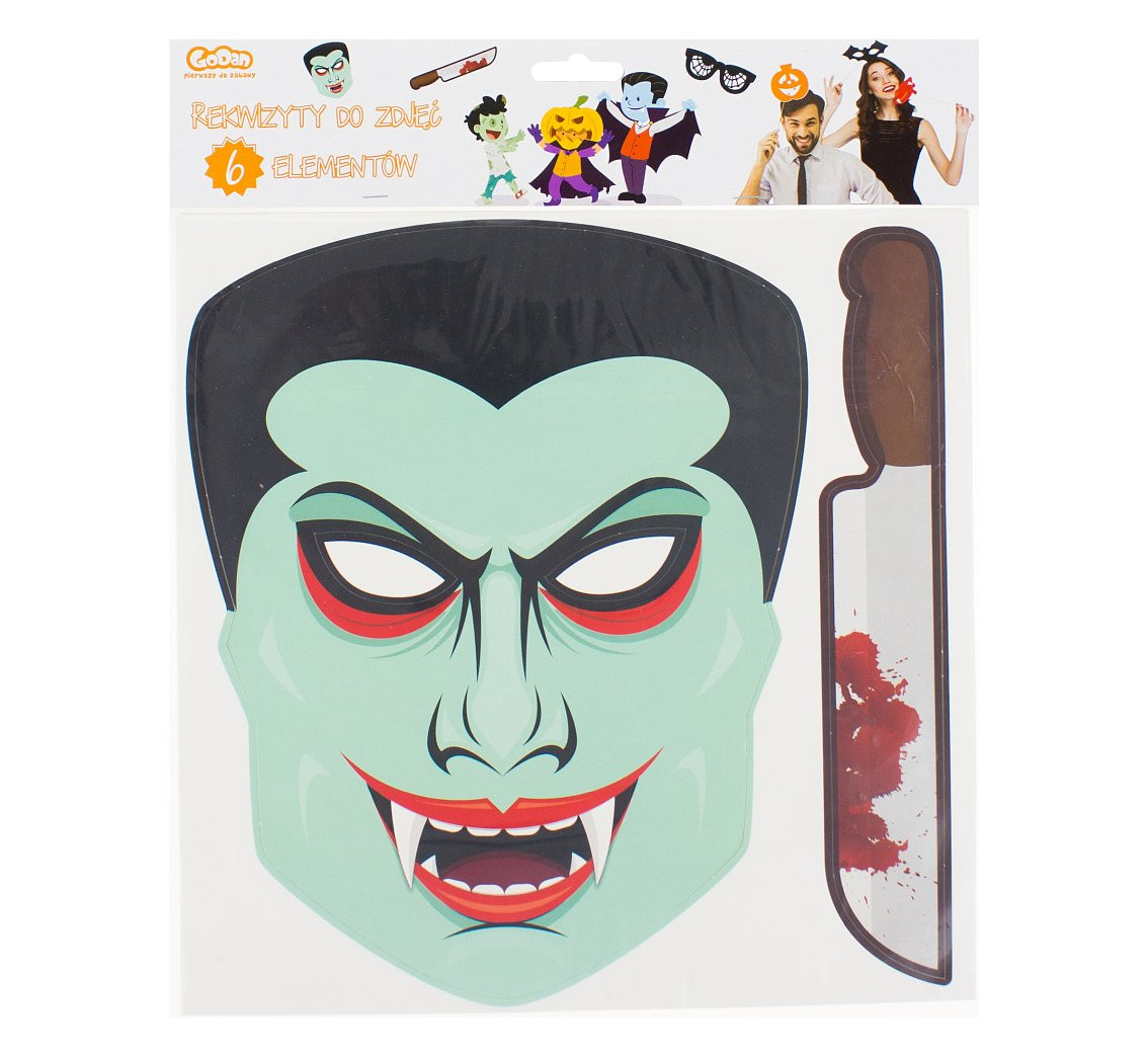 Photo booth props "Halloween", 6 elements EOL