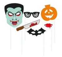 Photo booth props "Halloween", 6 elements EOL