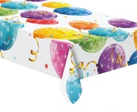 Plastic tablecloth "Sparkling Balloons" 120x180 cm