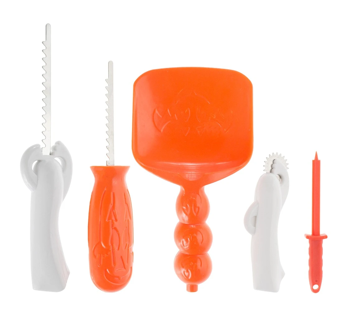 Pumpkin decoration set, 5 elements