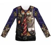Men''s Long Sleeve T-shirt "Steampunk Man" , size L EOL