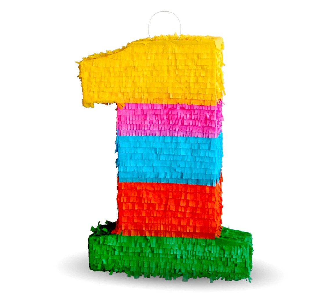 Pinata digit "1", size 50x35x7.5 cm, (EC) EOL