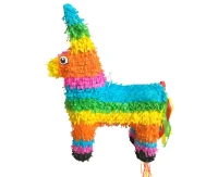 Rainbow horse pinata, size 39x13x55 cm