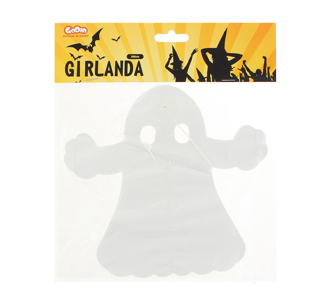 Paper garland "Ghosts", 19.5x18.2x300 cm