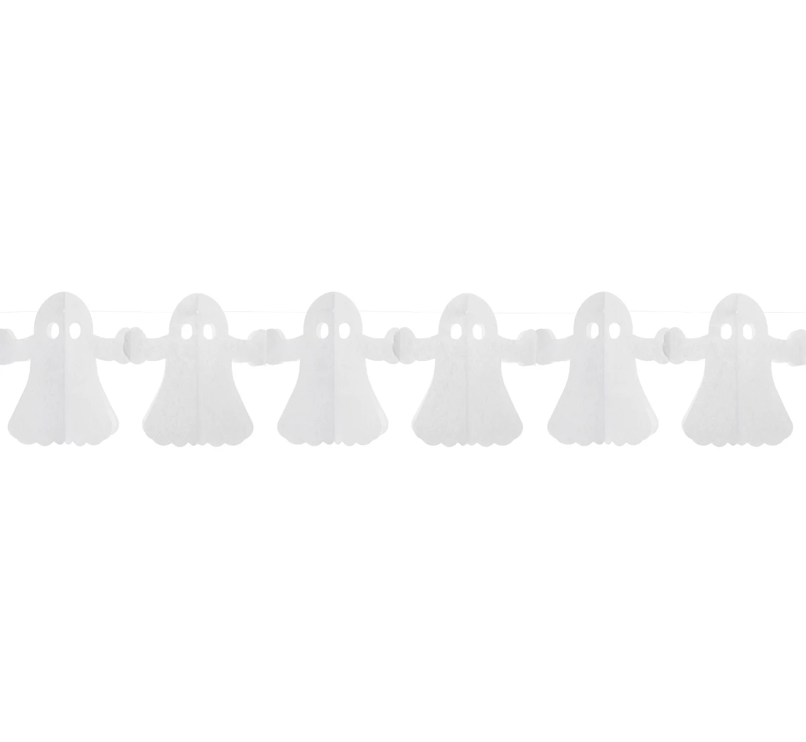 Paper garland "Ghosts", 19.5x18.2x300 cm