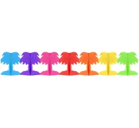 Paper garland Rainbow Palm Tree, 18x17x300 cm EOL