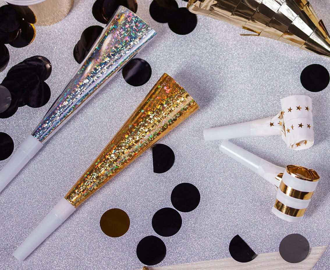 Paper blowouts, mix of colors / 100 pcs.