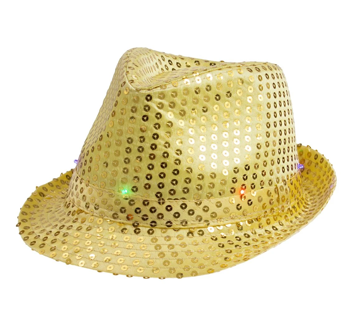 Flashing hat, gold EOL