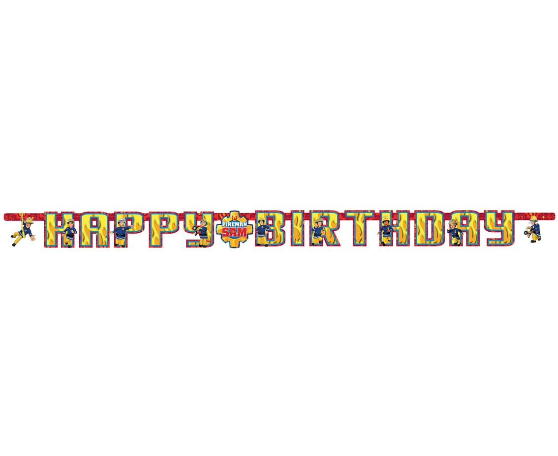 Banner "Fireman Sam 2" - Happy Birthday EOL