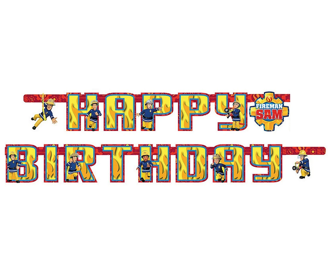 Banner "Fireman Sam 2" - Happy Birthday EOL