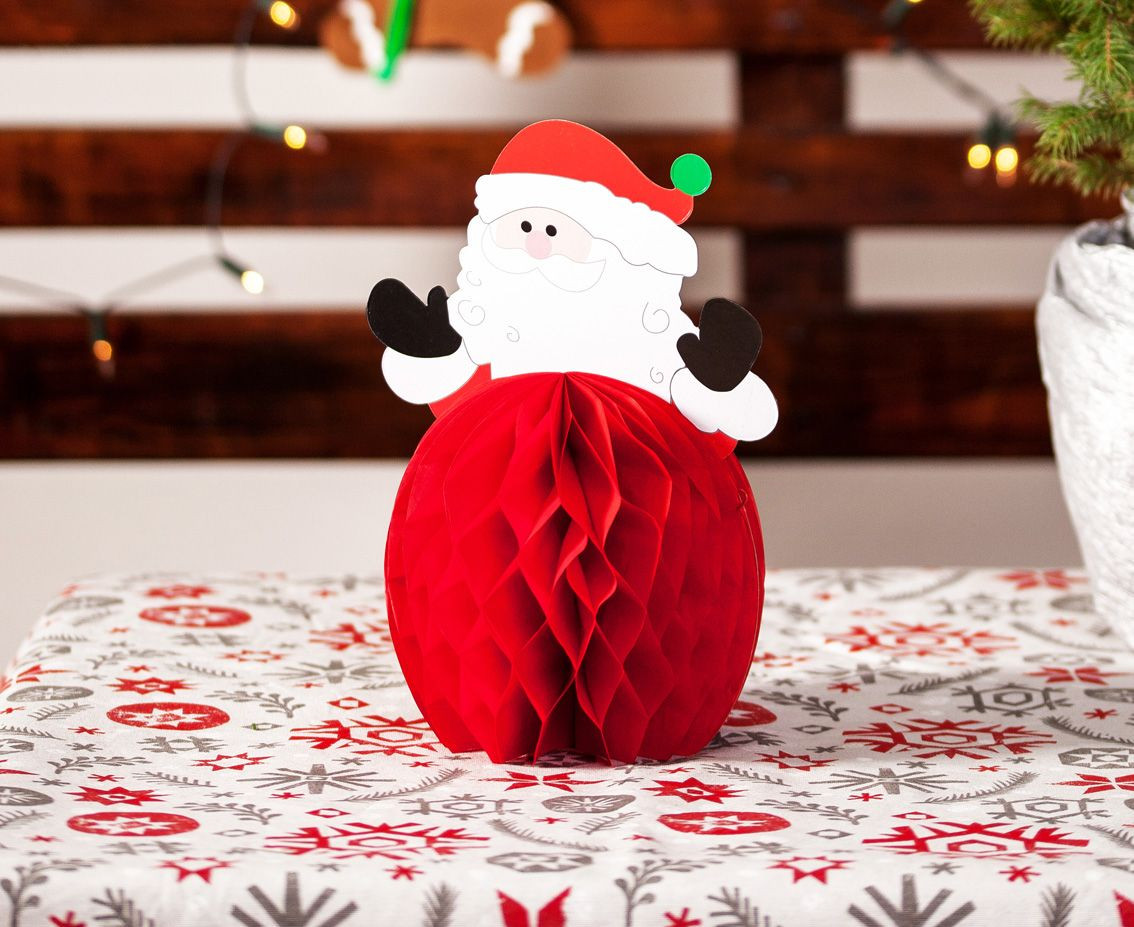 Santa honeycomb, size 25x17 cm, 1 pc