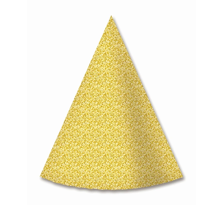 Paper hats, gold, 4 pcs
