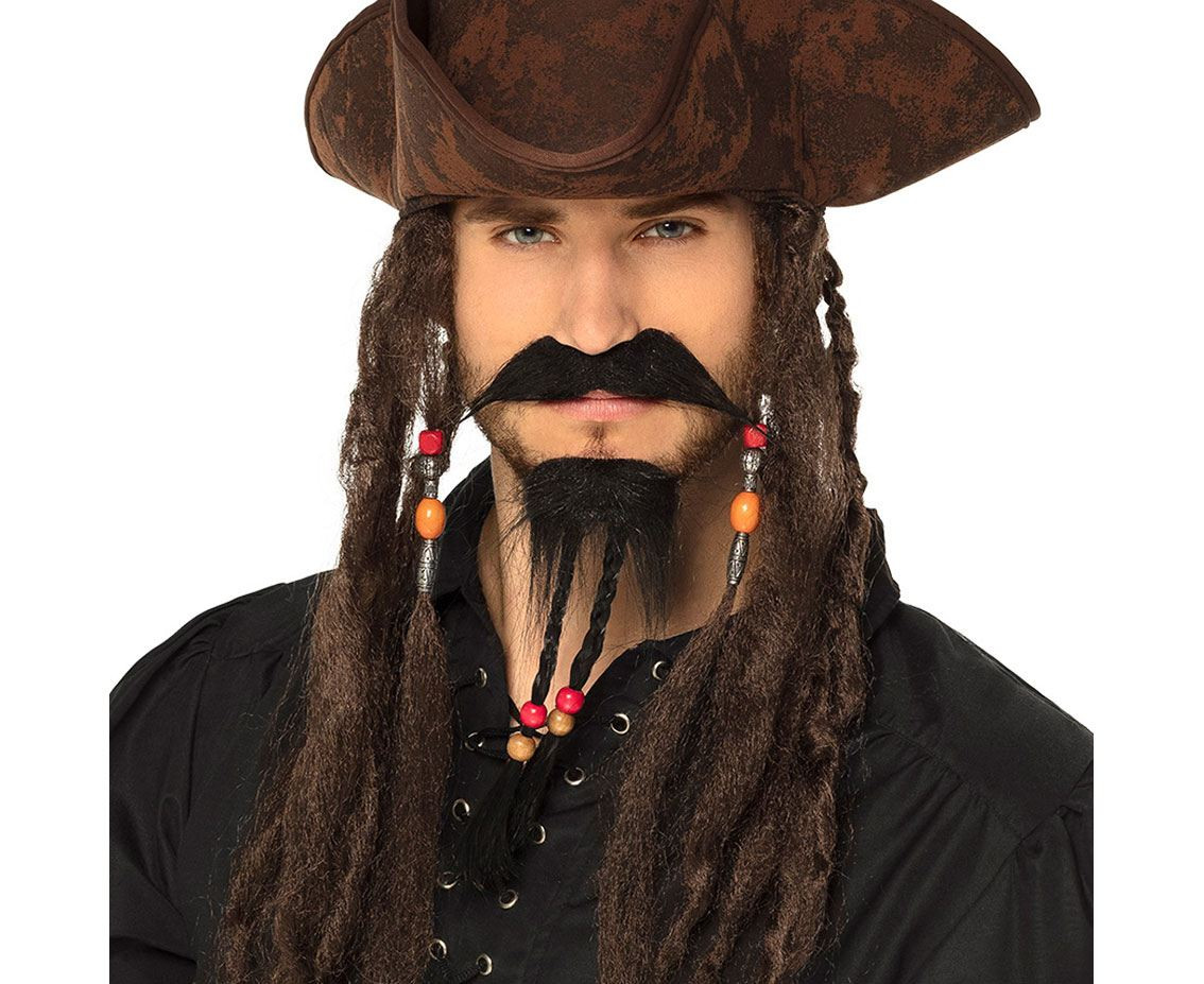 Pirate mustache and beard set