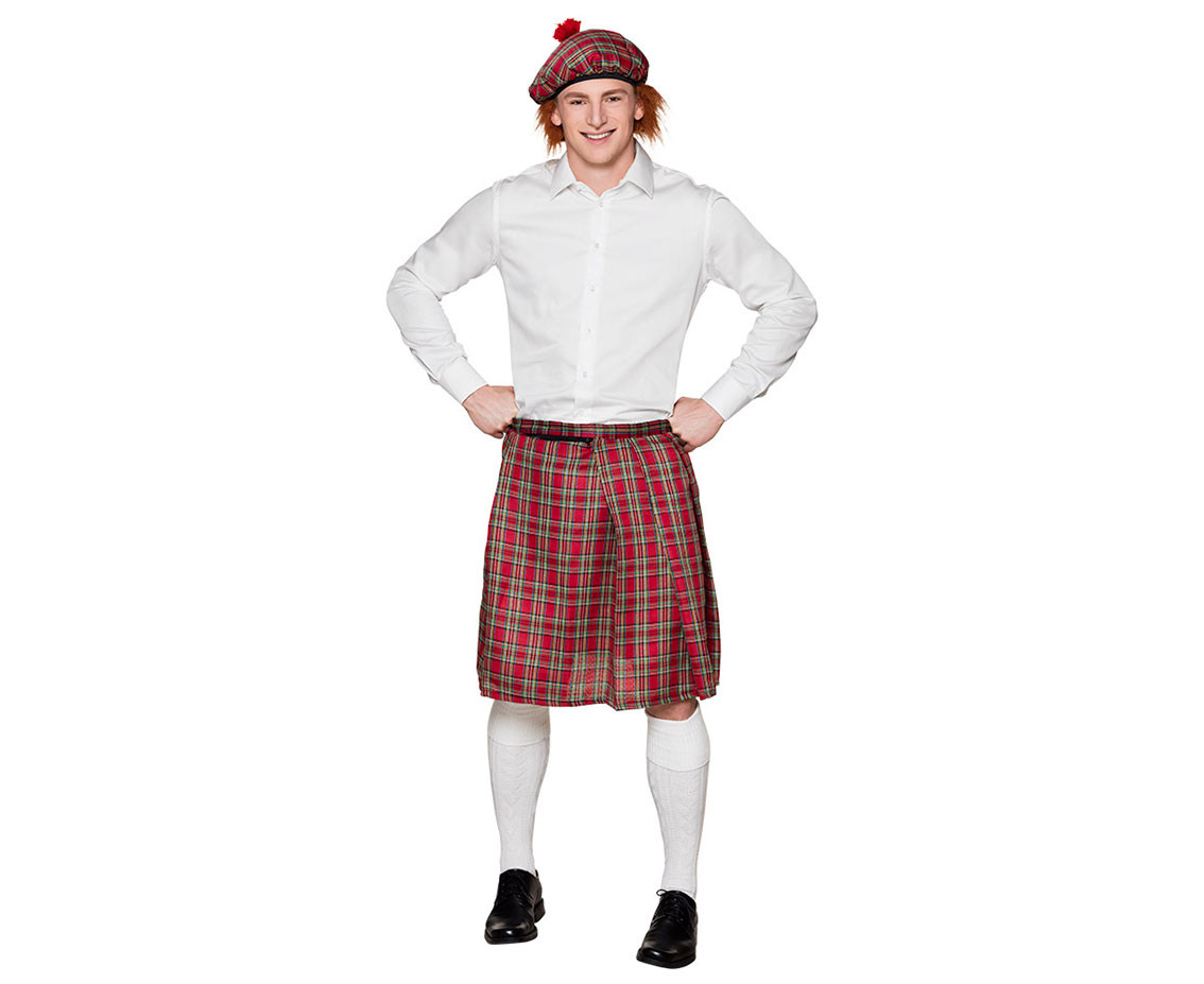 Red Scottish hat with ginger hair