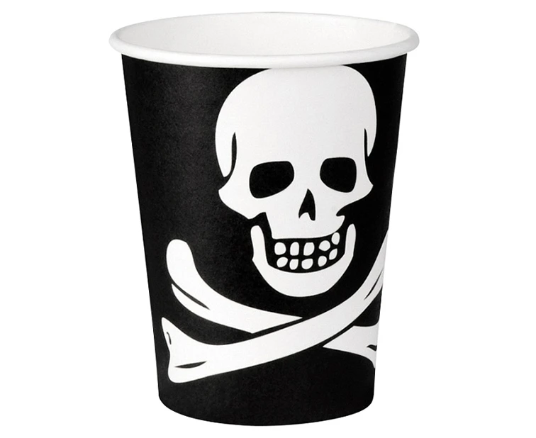 Paper cups Pirate, 250 ml, 6 pcs. EOL