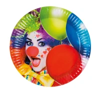 Set 6 Plates Clown (23 cm) EOL